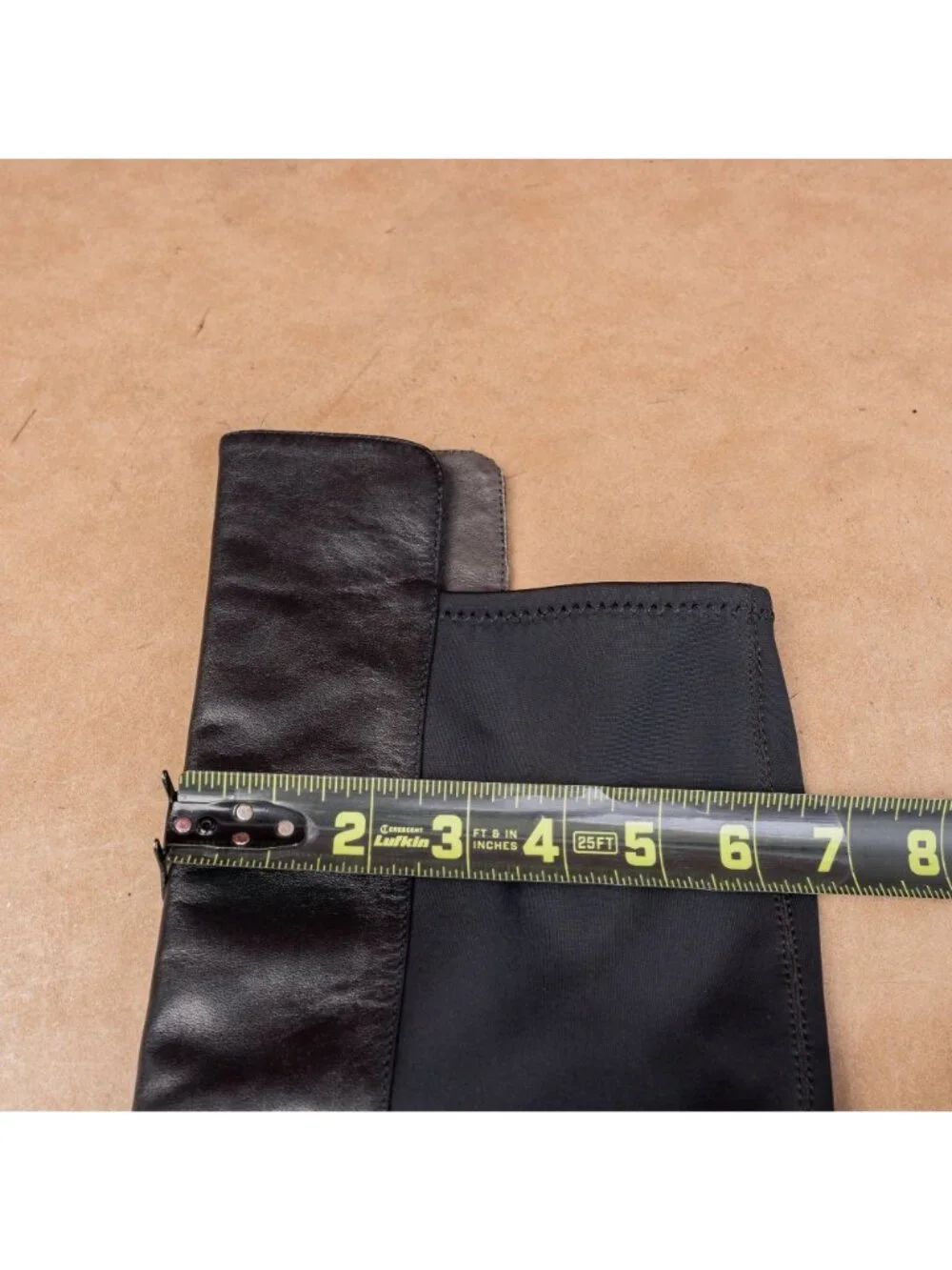 Donald Pliner Women Festival Party Black Leather OTK Platform Stretch Boots 6.5